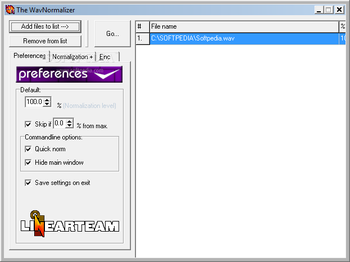 WAVNormalizer screenshot