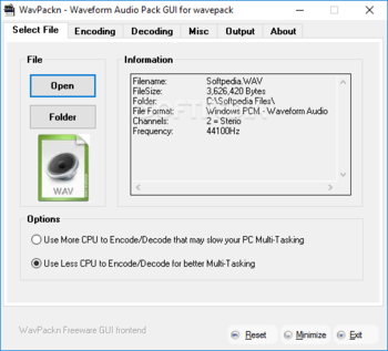 WavPackn screenshot