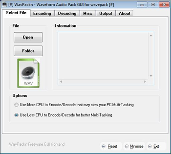 WavPackn screenshot