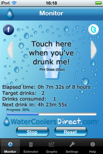 WCD Drink Alarm screenshot