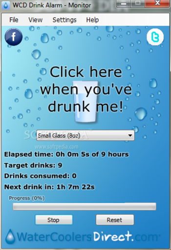 WCD Drink Alarm screenshot