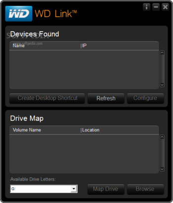 WD Link screenshot
