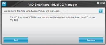 WD SmartWare Virtual CD Manager screenshot