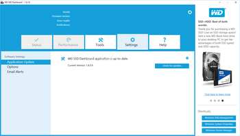 WD SSD Dashboard screenshot 5