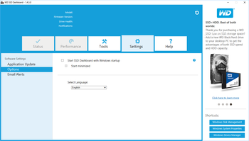 WD SSD Dashboard screenshot 6