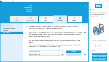 WD SSD Dashboard screenshot 7