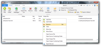 We HTML to PDF Converter screenshot