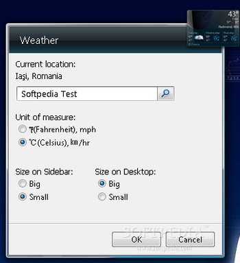 Weather Vista Gadget screenshot 2