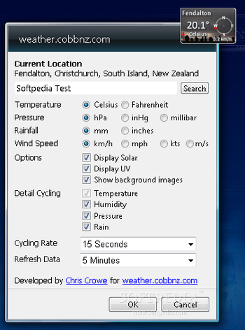 Weather.COBBNZ.COM Weather Gadget screenshot 2