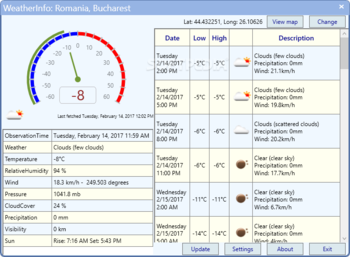 WeatherInfo Portable screenshot