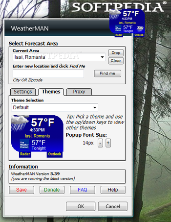 WeatherMAN (former WChannel Desktop Weather) screenshot 3