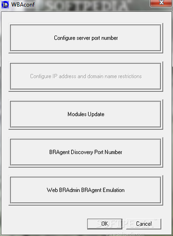 Web BRAdmin screenshot