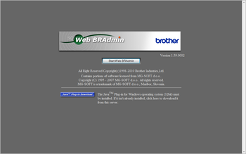Web BRAdmin screenshot 2