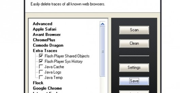 Web Browsers Traces Eraser Portable screenshot