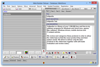 Web Builder Deluxe screenshot