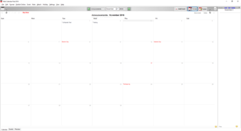 Web Calendar Pad screenshot