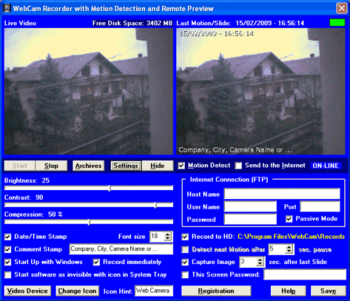 Web Camera Security screenshot