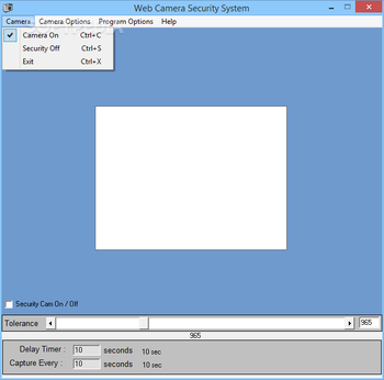 Web Camera Security System screenshot