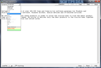 Web Code Converter screenshot