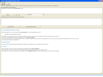Web Copyrighter screenshot