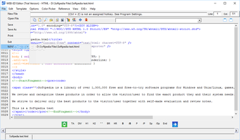 WEB-ED Webpage and Scripting Editor screenshot 2