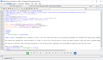 WEB-ED Webpage and Scripting Editor screenshot 4