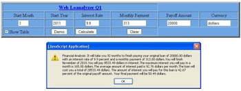 Web Loanalyzer screenshot