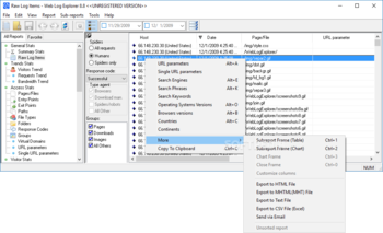 Web Log Explorer Standard screenshot 3