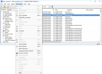 Web Log Explorer Standard screenshot 6