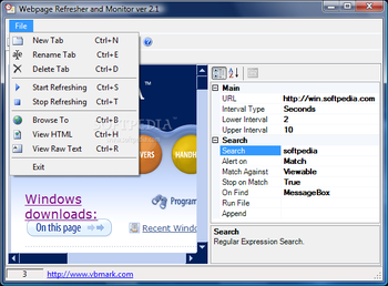 Web Page Refresher and Monitor screenshot