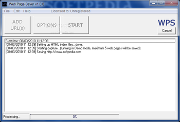 Web Page Saver screenshot