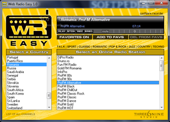 Web Radio Easy screenshot
