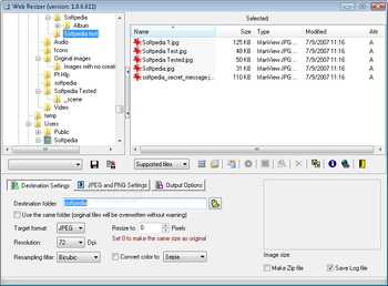 Web Resizer screenshot