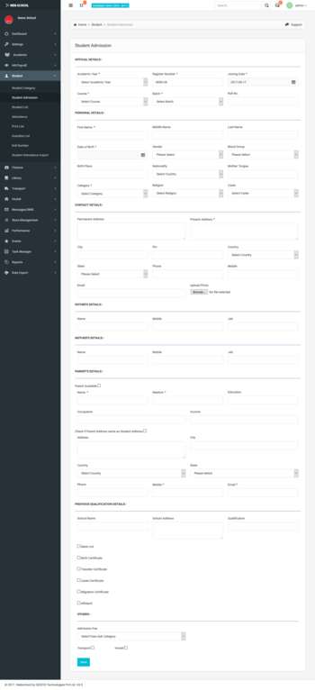 Web School Community Edition screenshot 2