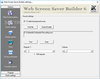 Web ScreenSaver Builder screenshot 3