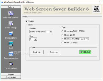 Web ScreenSaver Builder screenshot 5