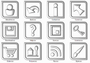 Web silver icon screenshot