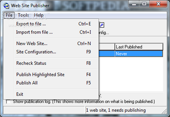 Web Site Publisher screenshot 2