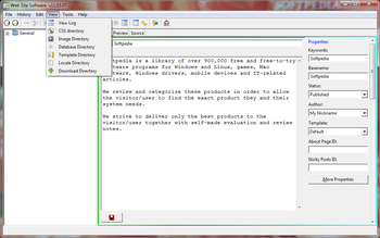 Web Site Software screenshot 2