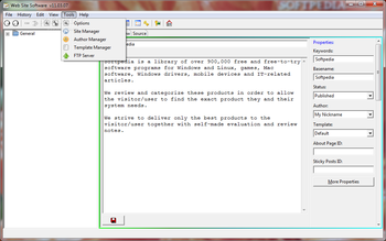 Web Site Software screenshot 3
