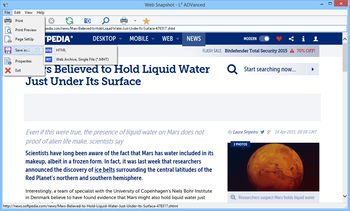 Web Snapshot screenshot 2