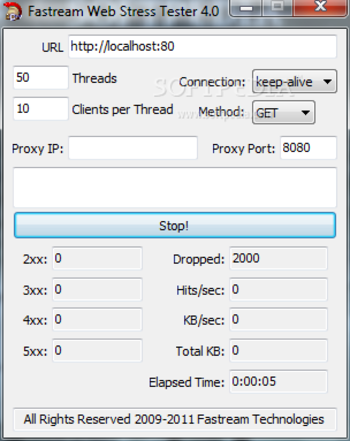 Web Stress Tester screenshot