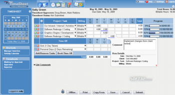 Web TimeSheet screenshot 3