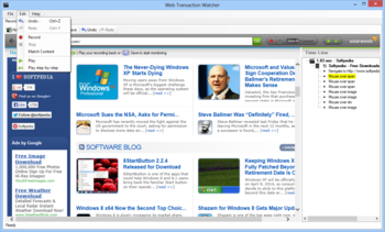 Web Transaction Watcher screenshot 2