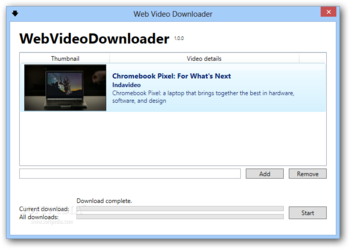 Web Video Downloader screenshot