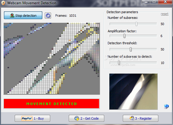 Webcam Movement Detection screenshot