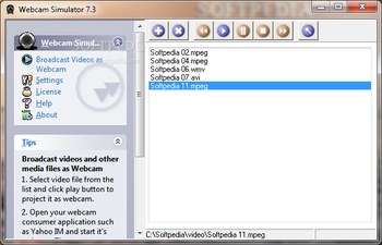 Webcam Simulator screenshot