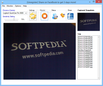 Webcam Surveillance Monitor screenshot