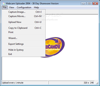 Webcam Uploader 2004 screenshot 2