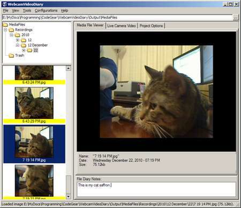 Webcam Video Diary screenshot